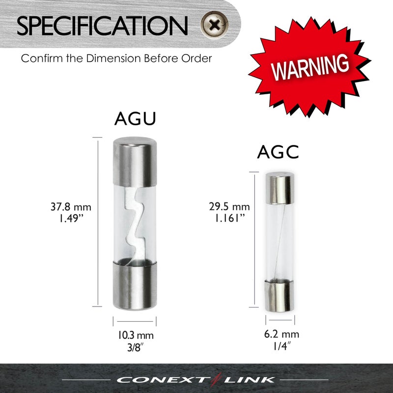 Conext Link Agc6-25 Nickel Agc Glass Tube Fuse 25 Pack (6 Amp) - Image 2
